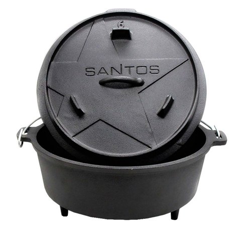 SANTOS Dutch Oven 6qt mit Füße